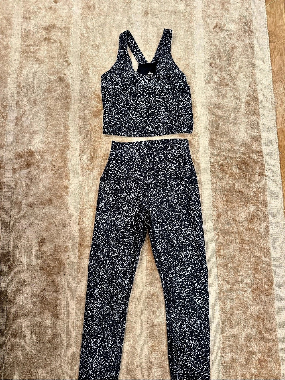 RBX Black & White Active Two-Piece Set Size Small